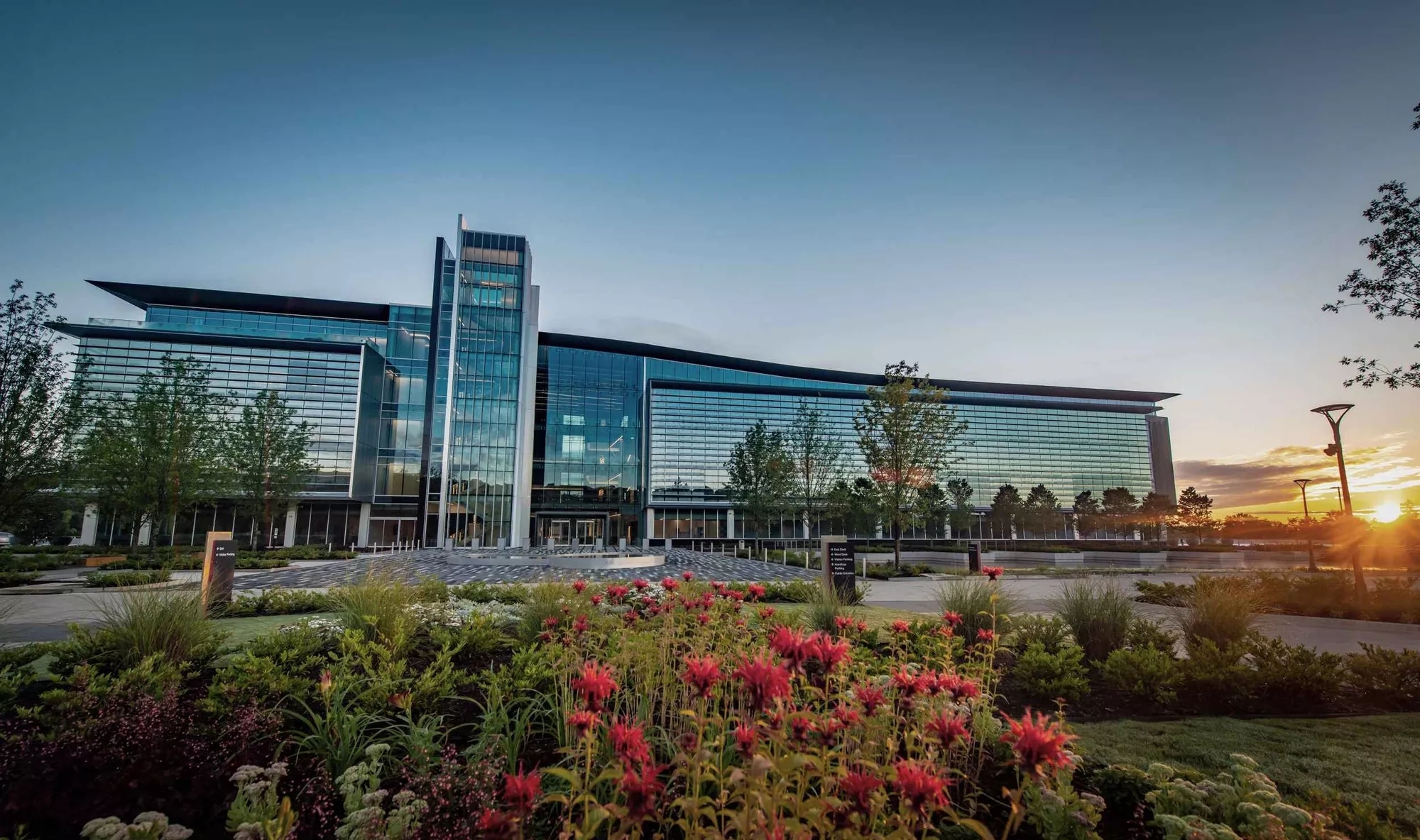 Bank OZK Headquarters, at the golden hour. Bank OZK Headquarters, at the golden hour.